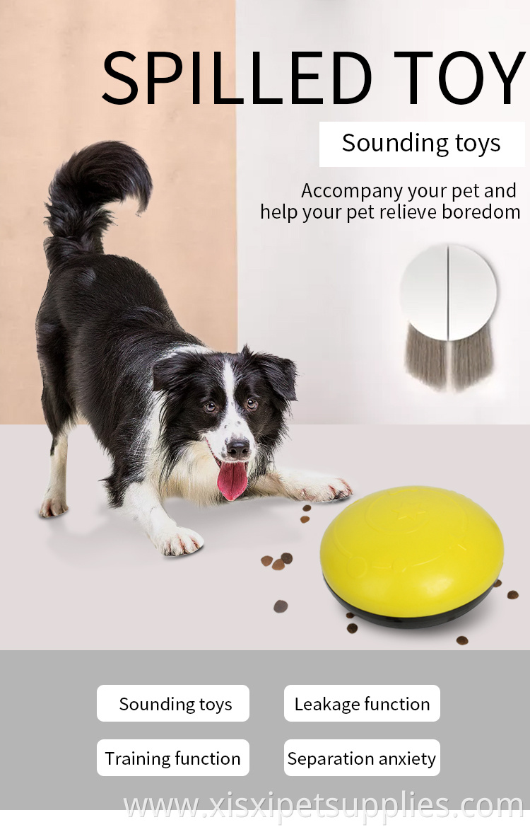 Factory Wholesale Multicolor Slow Feeder Pet Food Leakage Toy Squeak Interactive Dog Food Dispenser Toy
